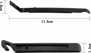 Korbi 4x ŁYŻKI DO OPON DĘTEK ROWEROWYCH ZDEJMOWANIA HAK 3