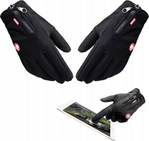 Korbi RĘKAWICE RĘKAWICZKI ROWEROWE WODOODPORNE DOTYK L 14