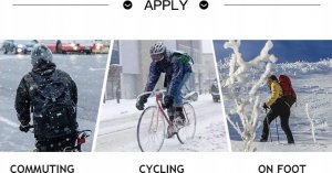 Korbi RĘKAWICE RĘKAWICZKI ROWEROWE WODOODPORNE DOTYK M 11