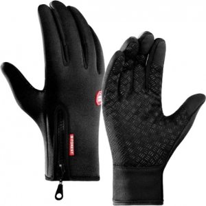 Korbi RĘKAWICE RĘKAWICZKI ROWEROWE WODOODPORNE DOTYK M 5