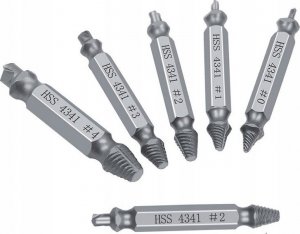 Korbi ZESTAW WYKRĘTAKI DO ZERWANYCH URWANYCH ŚRUB 6szt 4