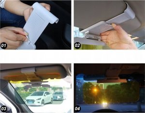 Korbi OSŁONA PRZECIWSŁONECZNA SAMOCHODU AUTA DZIEŃ NOC 4