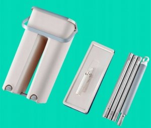 Mop Korbi MOP PŁASKI DWUKOMOROWY WYCISKACZ WIADERKO 4,5L 2