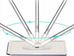 Mop Korbi MOP PŁASKI DWUKOMOROWY WYCISKACZ WIADERKO 4,5L 5