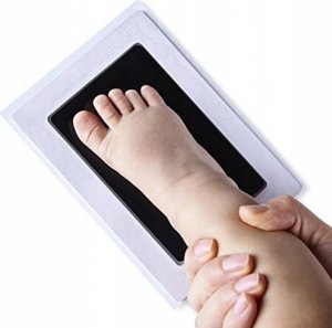 Korbi TUSZ FARBKA ODCISK DŁONI STÓPEK CZARNY DZIECKA 8