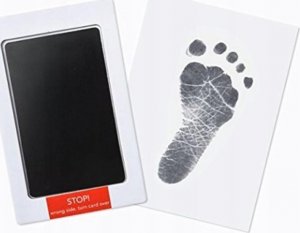 Korbi TUSZ FARBKA ODCISK DŁONI STÓPEK CZARNY DZIECKA 10