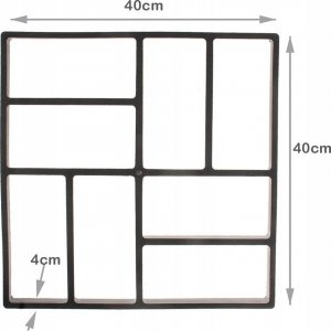 Korbi FORMA DO KAMIENIA KOSTKI BRUKOWEJ MATRYCA 40x40 4