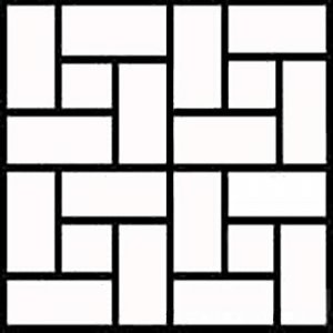 Korbi DUŻA FORMA KAMIENIA KOSTKI BRUKOWEJ MATRYCA 39x39 2