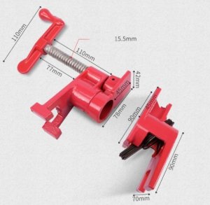 Korbi 4x ścisk stolarski rurowy bezkońcowy 3/4 zacisk 4