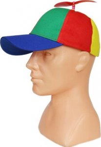 Korbi CZAPKA ZE ŚMIGŁEM ŚMIGIEŁKIEM Z DASZKIEM TĘCZOWA 2