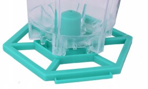 Greenmill KARMNIK Z DASZKIEM PLASTIKOWY ZIELONY SZEROKOŚĆ 13cm WYSOKOŚĆ 18cm 2