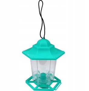 Greenmill KARMNIK Z DASZKIEM PLASTIKOWY ZIELONY SZEROKOŚĆ 13cm WYSOKOŚĆ 18cm 5