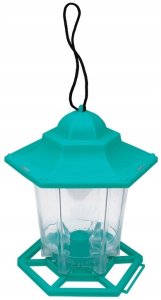 Greenmill KARMNIK Z DASZKIEM PLASTIKOWY ZIELONY SZEROKOŚĆ 13cm WYSOKOŚĆ 18cm 6