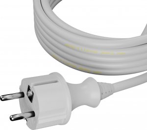 AWTools AWTOOLS PRZEWÓD Z WTYCZKĄ 3m 3x1,5 BIAŁY H05VV-F 3