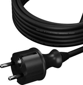 AWTools Przewód Z wtyczką 3m 3x1,5 czarny H05VV-F (AW24857) 3