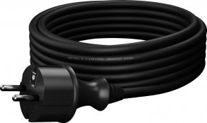 AWTools AWTOOLS PRZEWÓD Z WTYCZKĄ 5m 2x1,5 CZARNY H05VV-F 4