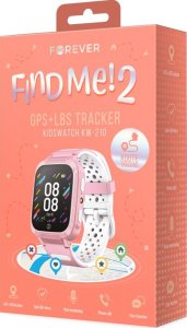 Smartwatch Forever Find Me 2 KW-210 Biało-różowy  (GPS Kids Find Me 2 różowy) 4