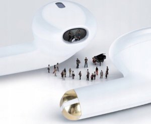 Słuchawki XO BWOO słuchawki Bluetooth TWS BW66 białe douszne 7