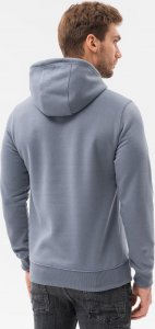 Ombre Bluza męska z kapturem BASIC B979 - jeansowa XL 4