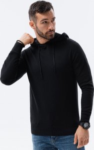 Ombre Sweter męski z kapturem E187 - czarny XL 1