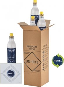 Grohe GROHE BLUE ZESTAW STARTOWY WYMIENNYCH WKŁADÓW CO2 425 G (4 SZTUKI) 2