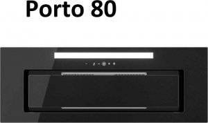 Okap MAAN MAAN Porto 80 Czarne szkło 1