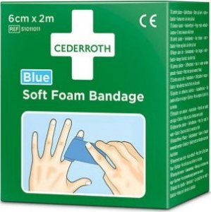 Cederroth Bandaż z pianki Cederroth Soft Foam Bandage Blue, 6 cmx200cm 1
