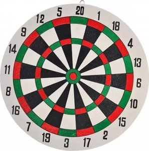 Apte DWUSTRONNA TARCZA do Rzutek Dart 30cm + Rzutki x 3 AG144E 2