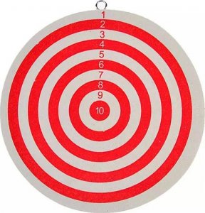 Apte DWUSTRONNA TARCZA do Rzutek Dart 30cm + Rzutki x 3 AG144E 3