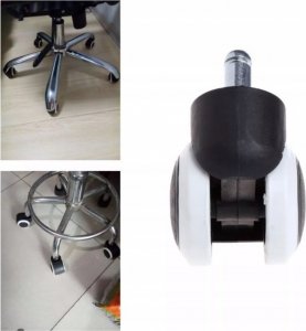 Korbi GUMOWE KÓŁKA KAUCZUKOWE DO FOTELA OBROTOWEGO 5szt 4