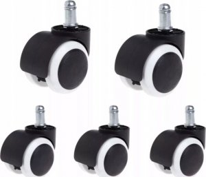 Korbi GUMOWE KÓŁKA KAUCZUKOWE DO FOTELA OBROTOWEGO 5szt 5