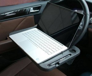 Apte STOLIK SAMOCHDOWY Montowany na Kierownicę 42x28cm czarny AG812 7