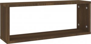 vidaXL vidaXL Półki ścienne, 2 szt., brązowy dąb, 60x15x23 cm 3