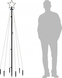 Dekoracja świąteczna vidaXL ozdoba świetlna 5