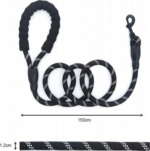 Korbi SMYCZ DLA PSA KOTA ODBLASKOWA MOCNA 2M METRY 4