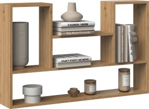 Topeshop REGAŁ WISZĄCY ŚCIENNY PÓŁKI BILBAO 4P DĄB ARTISAN 3