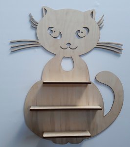 naSciane Półka kot kotek do pokoju dziecka na figurki 1