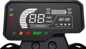 Bili Bike Motocykl elektryczny BILI BIKE MIKU SUPER (3000W, 40Ah, 80km/h) niebieski 11