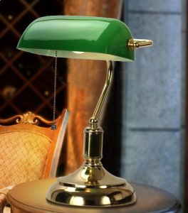 Lampka biurkowa Abigali zielona  (BANKER) 4