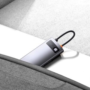 HUB USB Baseus 1x RJ-45 1x USB-C  + 3x USB-A 3.0 (WKWG070113) 14