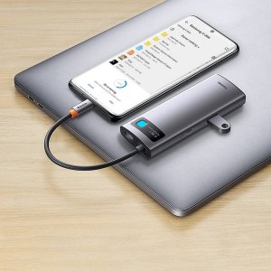 HUB USB Baseus 1x RJ-45 1x USB-C  + 3x USB-A 3.0 (WKWG070113) 6