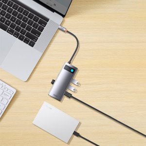 HUB USB Baseus 1x USB-C  + 4x USB-A 3.0 (WKWG070013) 11