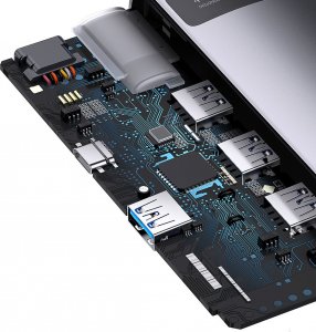 HUB USB Baseus 1x USB-C  + 4x USB-A 3.0 (WKWG070013) 25