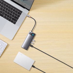 Stacja/replikator Baseus Metal Gleam USB-C (WKWG040013) 14