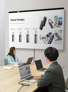 Stacja/replikator Baseus Metal Gleam USB-C (WKWG040113) 2