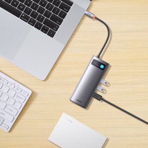 Stacja/replikator Baseus Metal Gleam USB-C (WKWG040113) 20
