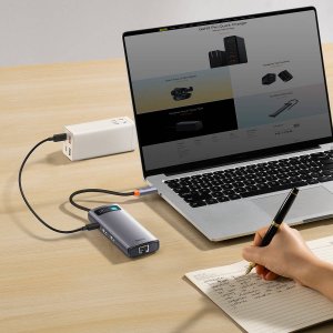 Stacja/replikator Baseus Metal Gleam USB-C (WKWG040113) 21