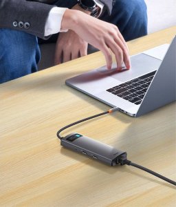 Stacja/replikator Baseus Metal Gleam USB-C (WKWG040113) 3
