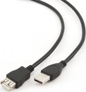 Kabel USB Gembird USB-A - USB-A 1.8 m Czarny (CCP-USB2-AMAF-6) 1