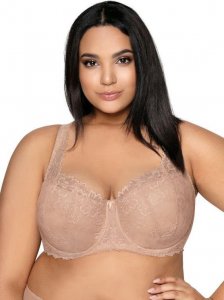 MAT Lingerie Biustonosz usztywniany beż Carmela Big M-053/22 85F 1